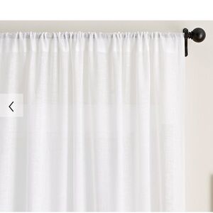 (4) Pottery Barn sheer curtain set